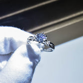 True Love Eternal Classic six claw diamond Ring -R4-1CT